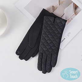 Quilted Smart Touch Winter Gloves