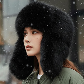 Fluffy Faux Fur Winter Ear Flap Trapper Hat
