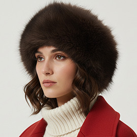 Fluffy Faux Fur Headband Earmuff Scarf