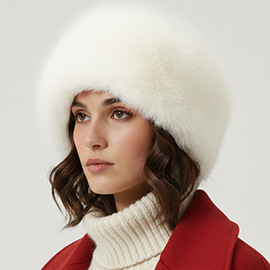 Fluffy Faux Fur Headband Earmuff Scarf