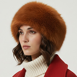 Fluffy Faux Fur Headband Earmuff Scarf