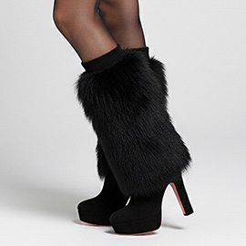 Fluffy Faux Fur Boot Cover Leg Warmers