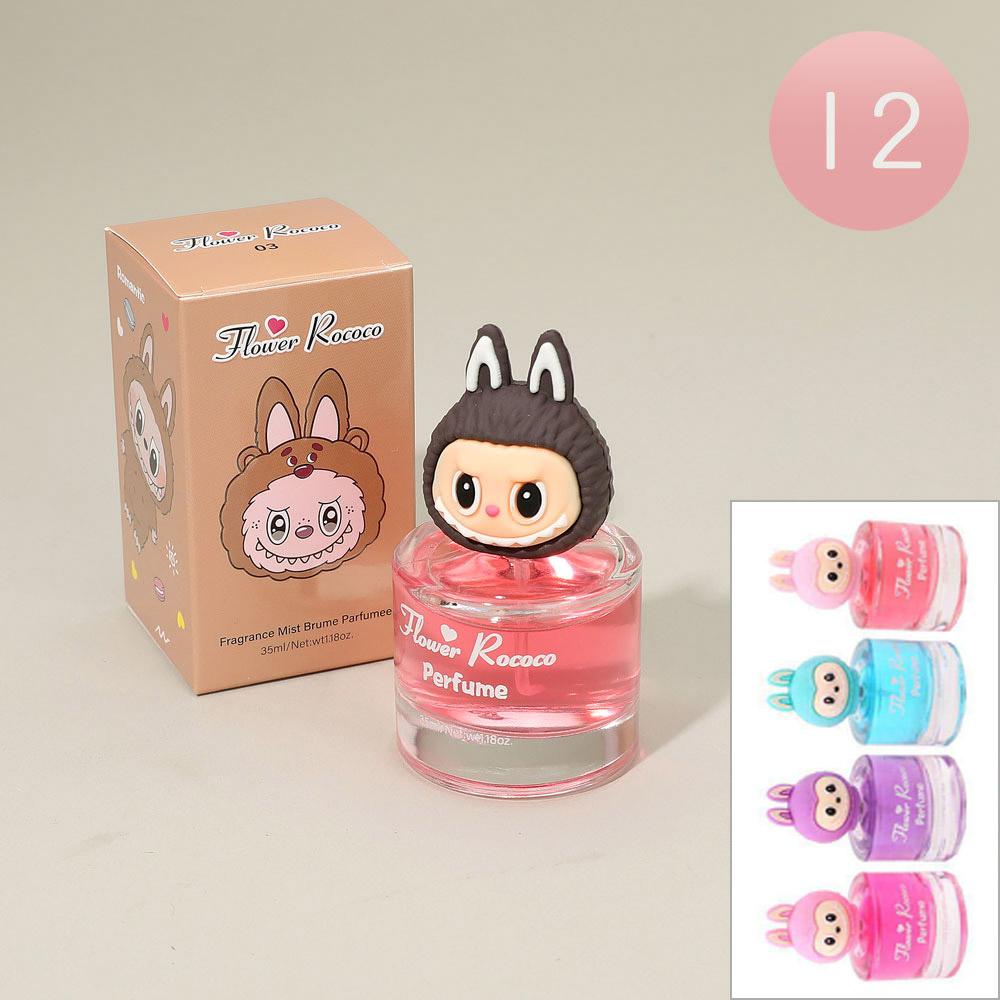 12 STK - Labubu Monster Bunny Top Parfume for engroshandel hos Sensibling Corp.