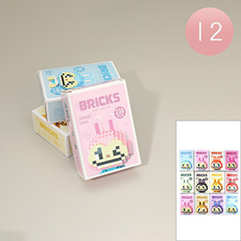 12PCS - Monster Bunny Character Bricks Building Block Toy