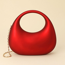 Matte Acrylic Crescent Handbag