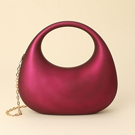 Matte Acrylic Crescent Handbag