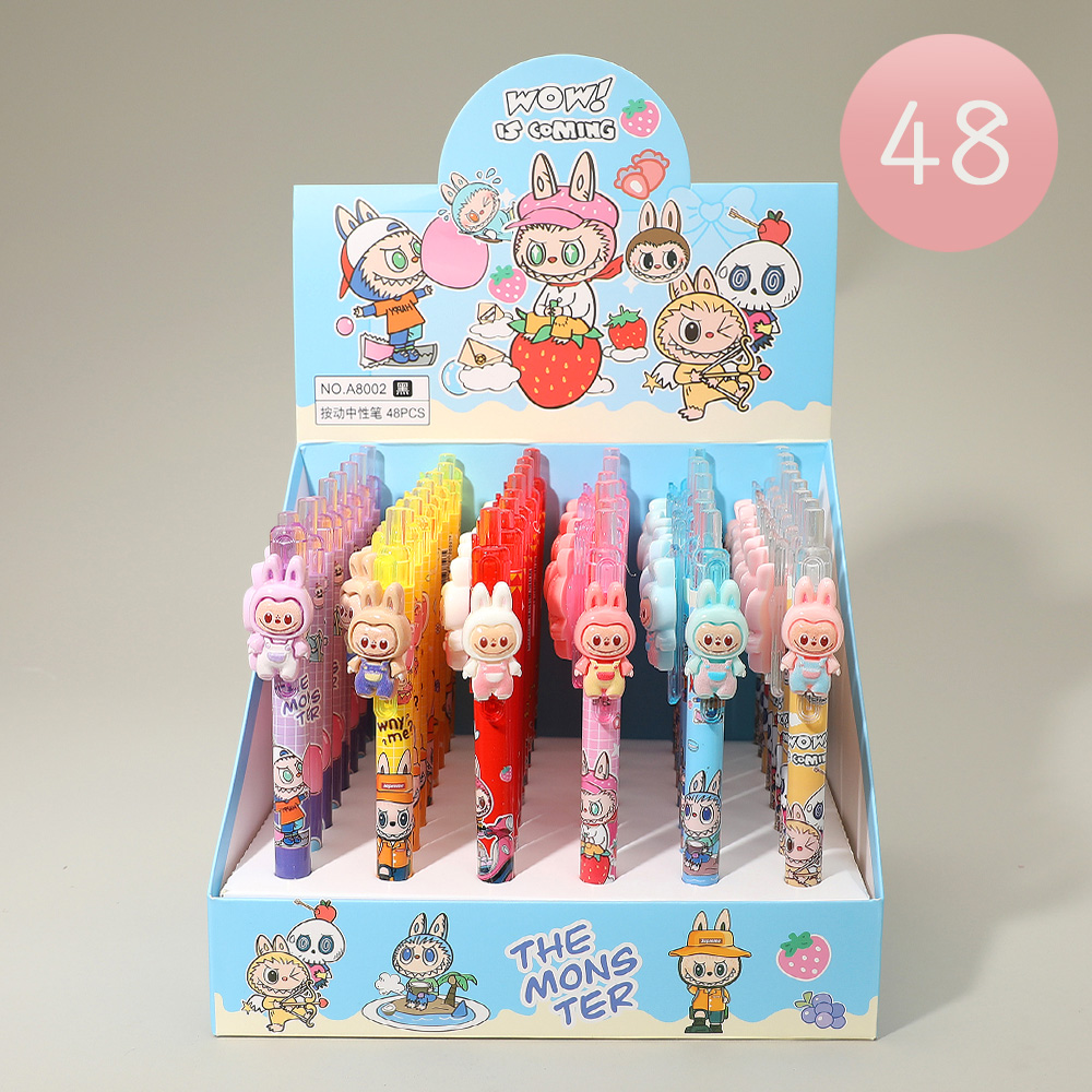 48PC - Labubu Monster Bunny Karakter Balpennen voor wholesale door Sensibling Corp.