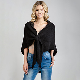 Cozy Soft Solid Shoulder Wrap Shawl Poncho