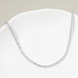 18K Gold Dipped Classic Tennis Chain Necklace