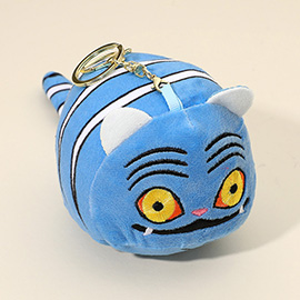 Round Plush Cartoon Tiger Doll Keychain Bag Charm