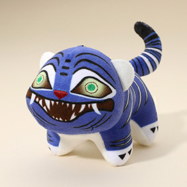Plush Cartoon Tiger Doll Keychain Bag Charm