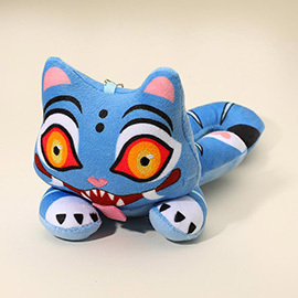 Playful Plush Cartoon Tiger Doll Keychain Bag Charm