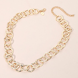Chunky Square Link Chain Necklace