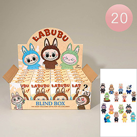 20PCS - Monster Bunny Blind Box Collectible Toy Trading Card Set