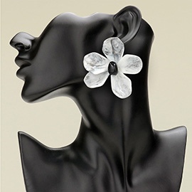 Bold Flower Statement Earrings