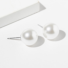 Gold Dipped Swarovski Pearl Stud Earrings