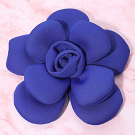 Bold Fabric Flower Statement Hair Clip Pin Brooch
