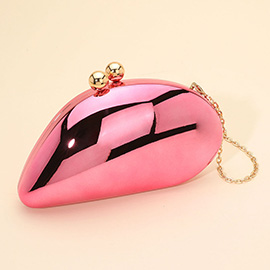 Metallic Sleep Teardrop Clutch Crossbody Evening Bag