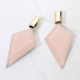 Bold Geometric Drop Statement Earrings
