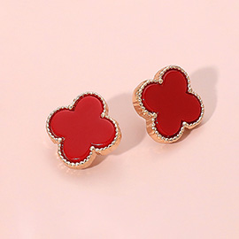 Quatrefoil Stud Earrings
