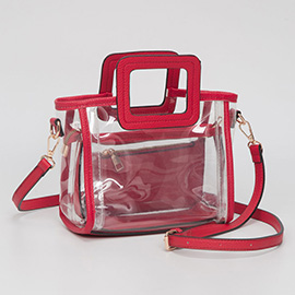 Transparent 3-piece Crossbody Handbag Set