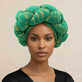 Thick Knot Padded Braided Turban Hair Wrap