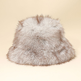 Fuzzy Faux Fur Winter Bucket Hat