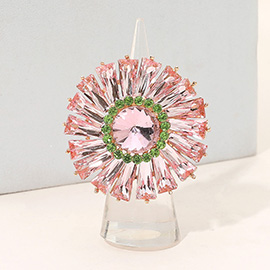 Bold Radiant Sunburst Stretch Statement Ring