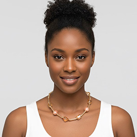 Chunky Multi Beaded Necklace