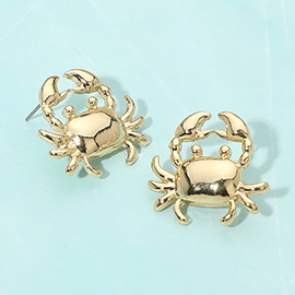 Metal Crab Earrings