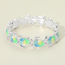 Sea Turtle Beaded Stretch Bracelet