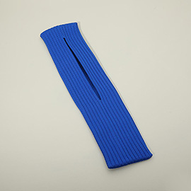 Short Ribbed Knit Stretch Phone Pouch