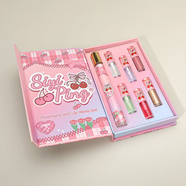 7PCS - Fragrance and Lip Gloss Set