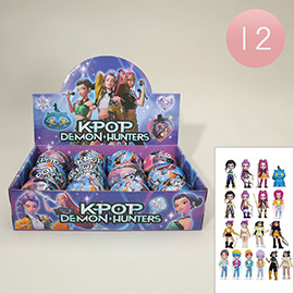 12PCS - Kpop Demon Hunters Character Figure Mystery Capsule