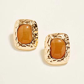 CaboChon Accent Plate Earrings