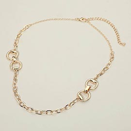 Horsebit Link Chain Necklace