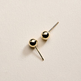 18K Gold Filled Ball Stud Earrings