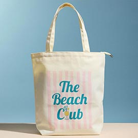THE BEACH CLUB Message Print Everyday Carry Tote Bag