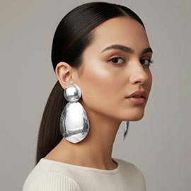 Bold Sculptural Drop Statement Earrings