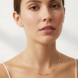 Gold Dipped Slim Chain Necklace