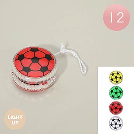 12PCS - Light Up Soccer Ball Yoyo Toys