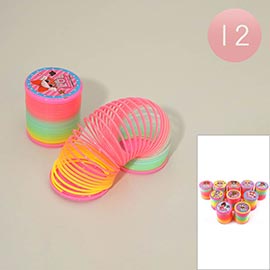 12PCS - Kids Stretchy Coil Spring Toys