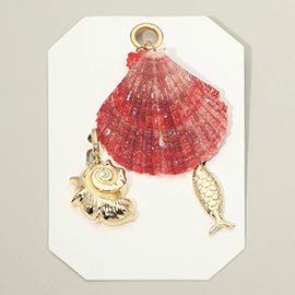 3PCS - Ocean Shell Fish Pendant Charm Set