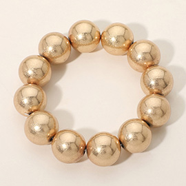 Metal Ball Beaded Stretch Bracelet