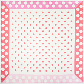 Polka Dot Pattern Square Bandana Scarf