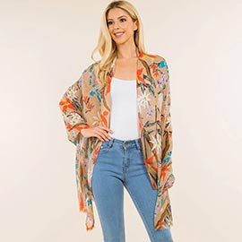 Floral Print Shoulder Wrap Scarf