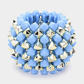 Chunky Cube Cluster Stretch Bracelet