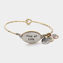 Tree of Life Charm Hook Bracelet