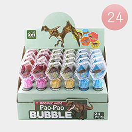 24PCS - Dinosaur World Bubble Pao Pao